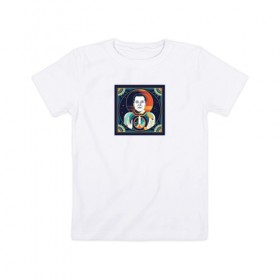 Детская футболка хлопок с принтом Musk Icon в Белгороде, 100% хлопок | круглый вырез горловины, полуприлегающий силуэт, длина до линии бедер | elon | elon musk | sapcex | tesla | илон маск | наука