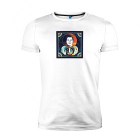 Мужская футболка премиум с принтом Musk Icon в Белгороде, 92% хлопок, 8% лайкра | приталенный силуэт, круглый вырез ворота, длина до линии бедра, короткий рукав | elon | elon musk | sapcex | tesla | илон маск | наука
