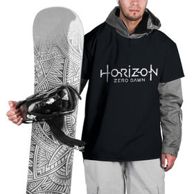 Накидка на куртку 3D с принтом HORIZON ZERO DAWN в Белгороде, 100% полиэстер |  | aloy | game | horizon zero dawn | hunter | machine | mecha | robot | snow | spear | the frozen wilds | weapon | игры | постапокалипсис | роботы | фентези | элой