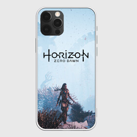 Чехол для iPhone 12 Pro с принтом Horizon Zero Dawn в Белгороде, силикон | область печати: задняя сторона чехла, без боковых панелей | aloy | game | horizon zero dawn | hunter | machine | mecha | robot | snow | spear | the frozen wilds | weapon | игры | постапокалипсис | роботы | фентези | элой