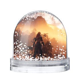 Снежный шар HORIZON ZERO DAWN: в Белгороде, Пластик | Изображение внутри шара печатается на глянцевой фотобумаге с двух сторон | aloy | game | horizon zero dawn | hunter | machine | mecha | robot | snow | spear | the frozen wilds | weapon | игры | постапокалипсис | роботы | фентези | элой