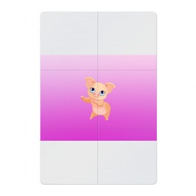 Магнитный плакат 2Х3 с принтом Танцующая свинка в Белгороде, Полимерный материал с магнитным слоем | 6 деталей размером 9*9 см | Тематика изображения на принте: 2019 | голубоглазая | новыйгод | поросенок | пятачок | розовый | свинка | символгода | танцующаясвинка | танцы