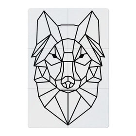 Магнитный плакат 2Х3 с принтом Полигональный волк в Белгороде, Полимерный материал с магнитным слоем | 6 деталей размером 9*9 см | Тематика изображения на принте: wolf | волк | волчара | зверь | линии | полигон | полигональный волк | полигоны | тренд | хищник