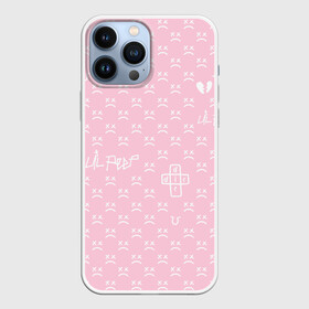 Чехол для iPhone 13 Pro Max с принтом Lil Peep pink pattern в Белгороде,  |  | benz truck | girls | gustav ahr | heart | hip hop | lil | lil peep | look at the sky tonight | love | peep | rap | rose | лил | лилпип | паттерн | пип | рэп | хип хоп | эмо | эмо реп