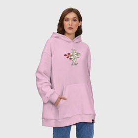 Худи SuperOversize хлопок с принтом Lil Peepheart в Белгороде, 70% хлопок, 30% полиэстер, мягкий начес внутри | карман-кенгуру, эластичная резинка на манжетах и по нижней кромке, двухслойный капюшон
 | Тематика изображения на принте: benz truck | girls | gustav ahr | heart | hip hop | lil | lil peep | peep | rap | rose | лил | лилпип | пип | роза | рэп | сердце | хип хоп | эмо | эмо реп