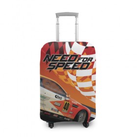 Чехол для чемодана 3D с принтом Need for Speed в Белгороде, 86% полиэфир, 14% спандекс | двустороннее нанесение принта, прорези для ручек и колес | 