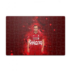 Пазл магнитный 126 элементов с принтом Shaqiri Liverpool в Белгороде, полимерный материал с магнитным слоем | 126 деталей, размер изделия —  180*270 мм | 