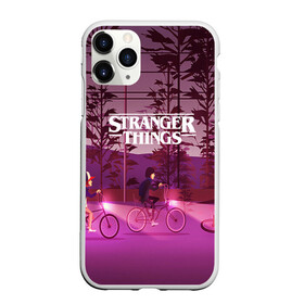 Чехол для iPhone 11 Pro матовый с принтом STRANGER THINGS в Белгороде, Силикон |  | finn wolfhard | gaten mataraz | millie bobby brown | natalia dyer | stranger things | winona ryder | вайнона райдер | милли бобби браун | оченнь странные дела | очень странные дела | странные события