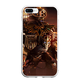 Чехол для iPhone 7Plus/8 Plus матовый с принтом Warhammer в Белгороде, Силикон | Область печати: задняя сторона чехла, без боковых панелей | 40000 | 40k | fantasy | total | war | битва | вархаммер | войны | игра | молот | солдат | ультрамарины