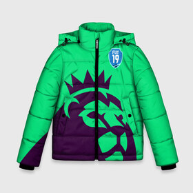 Зимняя куртка для мальчиков 3D с принтом FUT FIFA 2019 Barclays в Белгороде, ткань верха — 100% полиэстер; подклад — 100% полиэстер, утеплитель — 100% полиэстер | длина ниже бедра, удлиненная спинка, воротник стойка и отстегивающийся капюшон. Есть боковые карманы с листочкой на кнопках, утяжки по низу изделия и внутренний карман на молнии. 

Предусмотрены светоотражающий принт на спинке, радужный светоотражающий элемент на пуллере молнии и на резинке для утяжки | Тематика изображения на принте: champions league | fifa | game. easports | team | ultimate | лига | фифа | чемпионов