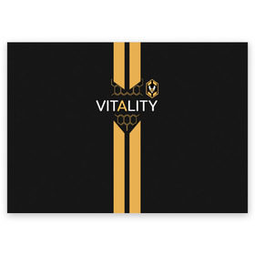 Поздравительная открытка с принтом FUT FIFA Vitality team 2019 в Белгороде, 100% бумага | плотность бумаги 280 г/м2, матовая, на обратной стороне линовка и место для марки
 | champions league | fifa | game. easports | team | ultimate | лига | фифа | чемпионов