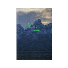 Обложка для паспорта матовая кожа с принтом Kanye West - I hate being bipolar в Белгороде, натуральная матовая кожа | размер 19,3 х 13,7 см; прозрачные пластиковые крепления | kanye | kanye west | yandhi | кани | кани вест | кани вэст | янди