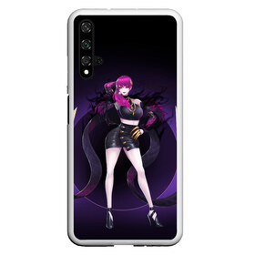 Чехол для Honor 20 с принтом Evelynn в Белгороде, Силикон | Область печати: задняя сторона чехла, без боковых панелей | agony | evelynn | game | hug | legends | legue | legueoflegends | lol | агонии | игра | легенд | лига | лигалегенд | лол | объятия | эвелинн