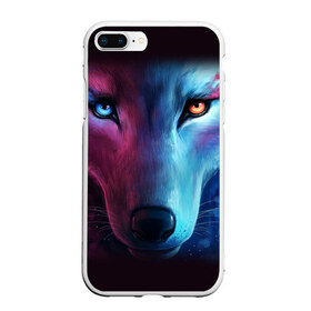 Чехол для iPhone 7Plus/8 Plus матовый с принтом WOLF в Белгороде, Силикон | Область печати: задняя сторона чехла, без боковых панелей | hunter | wild | wolf | волк | животные | звери | охотник