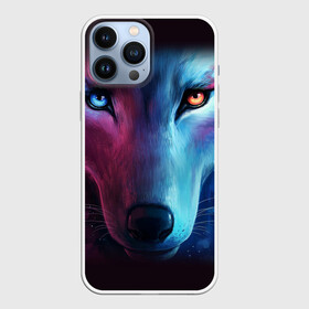 Чехол для iPhone 13 Pro Max с принтом NEON WOLF | НЕОНОВЫЙ ВОЛК в Белгороде,  |  | hunter | wild | wolf | волк | животные | звери | охотник