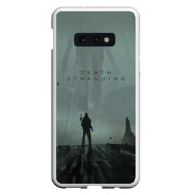 Чехол для Samsung S10E с принтом Death Stranding в Белгороде, Силикон | Область печати: задняя сторона чехла, без боковых панелей | bridges | death stranding | game | hideo kojima | kojima productions | man | norman reedus | scar | sony interactive entertainment | suit | tie | игры | кодзима