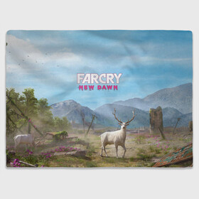 Плед 3D с принтом Far Cry New Dawn в Белгороде, 100% полиэстер | закругленные углы, все края обработаны. Ткань не мнется и не растягивается | action adventure | county | cry | dawn | far | farcry | highwaymen | hope | lo | mickey | montana | new | newdawn | sisters | twin | близнецы | боевик | лу | микки | приключение | хайвеймен