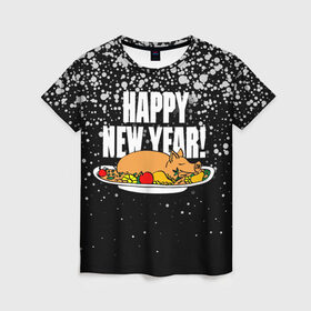 Женская футболка 3D с принтом Happy New Year! в Белгороде, 100% полиэфир ( синтетическое хлопкоподобное полотно) | прямой крой, круглый вырез горловины, длина до линии бедер | 2019




  | food | happy new year | merry christmas | pig | еда | новый год | рождество | свинья