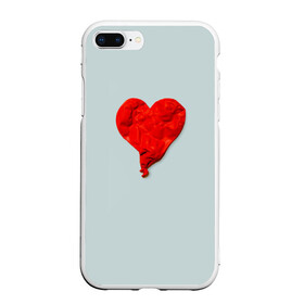 Чехол для iPhone 7Plus/8 Plus матовый с принтом Kanye West Heartbreak в Белгороде, Силикон | Область печати: задняя сторона чехла, без боковых панелей | kanye | kanye west | yandhi | кани | кани вест | кани вэст | янди