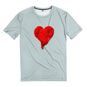 Мужская футболка 3D с принтом Kanye West Heartbreak в Белгороде, 100% полиэфир | прямой крой, круглый вырез горловины, длина до линии бедер | kanye | kanye west | yandhi | кани | кани вест | кани вэст | янди
