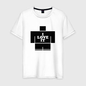 Мужская футболка хлопок с принтом Kanye West - I Love It в Белгороде, 100% хлопок | прямой крой, круглый вырез горловины, длина до линии бедер, слегка спущенное плечо. | Тематика изображения на принте: 