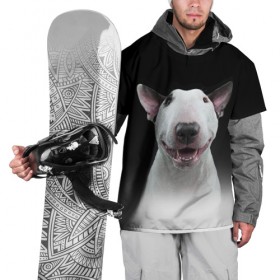 Накидка на куртку 3D с принтом Oh snap! в Белгороде, 100% полиэстер |  | bull terrier | dog |   | бультерьер | собака