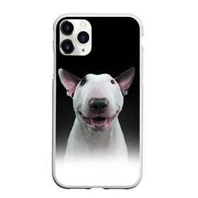 Чехол для iPhone 11 Pro матовый с принтом Oh snap! в Белгороде, Силикон |  | Тематика изображения на принте: bull terrier | dog |   | бультерьер | собака