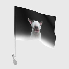 Флаг для автомобиля с принтом Oh snap! в Белгороде, 100% полиэстер | Размер: 30*21 см | bull terrier | dog |   | бультерьер | собака
