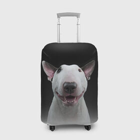 Чехол для чемодана 3D с принтом Oh snap! в Белгороде, 86% полиэфир, 14% спандекс | двустороннее нанесение принта, прорези для ручек и колес | bull terrier | dog |   | бультерьер | собака