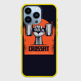 Чехол для iPhone 13 Pro с принтом Crossfit в Белгороде,  |  | Тематика изображения на принте: мода | мотивация | настроения | позитив | прикол | пятна | тренд | яркие