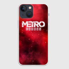 Чехол для iPhone 13 mini с принтом Metro Exodus в Белгороде,  |  | 2019 | 2033 | exodus | game | logo | metro | red | апокалипсис | игра | исход | красный | лого | метро | сталкер