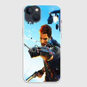 Чехол для iPhone 13 с принтом JustCause в Белгороде,  |  | Тематика изображения на принте: action | cause | enix | just | just cause 4 | mafia | игры | мафия | рико | тропики