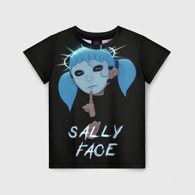 Детская футболка 3D с принтом Sally Face (6) в Белгороде, 100% гипоаллергенный полиэфир | прямой крой, круглый вырез горловины, длина до линии бедер, чуть спущенное плечо, ткань немного тянется | face | fisher | larry johnson | mask | sally | sally face | sally fisher | демоны | духи | маска | призраки | салли | салли фейс | салли фишер | фейс