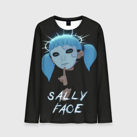 Мужской лонгслив 3D с принтом Sally Face (6) в Белгороде, 100% полиэстер | длинные рукава, круглый вырез горловины, полуприлегающий силуэт | face | fisher | larry johnson | mask | sally | sally face | sally fisher | демоны | духи | маска | призраки | салли | салли фейс | салли фишер | фейс