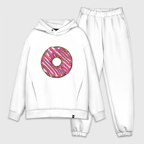 Мужской костюм хлопок OVERSIZE с принтом Пончик в Белгороде,  |  | donut | simpsons | барт | вкус | гомер | еда | кафе | кок | кухня | пища | повар | пончик | ресторан | симпсоны | сладкий