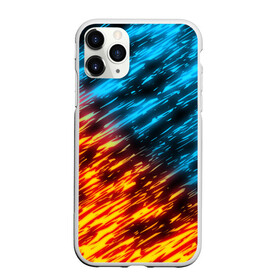 Чехол для iPhone 11 Pro Max матовый с принтом БИТВА СТИХИЙ в Белгороде, Силикон |  | blue | bright | fire | heat | ice | light | orange | wildfire | битва огней | битва стихий | искры | огненный | огонь | оранжевый | пламя | пожар