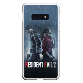 Чехол для Samsung S10E с принтом Resident Evil 2 Remake в Белгороде, Силикон | Область печати: задняя сторона чехла, без боковых панелей | 2019 | biohazard | blood | corporation | corps | evil | horror | remake | resident | survival | umbrella | zombie | амбрелла | выживание | зла | зомби | корпорация | кровь | обитель | ремейк | ужасы