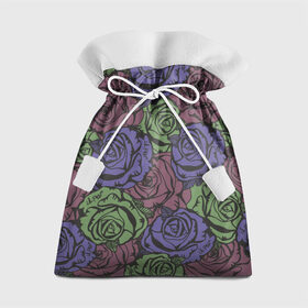 Подарочный 3D мешок с принтом Розы Лил Пипа в Белгороде, 100% полиэстер | Размер: 29*39 см | Тематика изображения на принте: gus ahr | lil | lil peep | peep | runaway | лилпип | реп | розы | рэп | узор | хип хоп | эмо