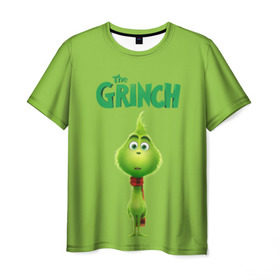 Мужская футболка 3D с принтом The Grinch в Белгороде, 100% полиэфир | прямой крой, круглый вырез горловины, длина до линии бедер | Тематика изображения на принте: grinch | гринч | новый год | рождество