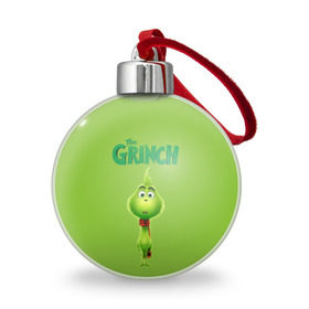 Ёлочный шар с принтом The Grinch в Белгороде, Пластик | Диаметр: 77 мм | grinch | гринч | новый год | рождество