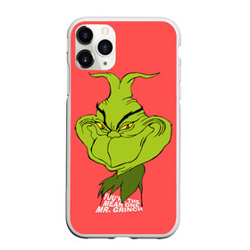 Чехол для iPhone 11 Pro Max матовый с принтом Mr Grinch в Белгороде, Силикон |  | Тематика изображения на принте: grinch | гринч | новый год | рождество