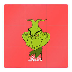 Магнитный плакат 3Х3 с принтом Mr. Grinch в Белгороде, Полимерный материал с магнитным слоем | 9 деталей размером 9*9 см | Тематика изображения на принте: grinch | гринч | новый год | рождество