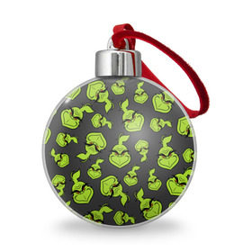 Ёлочный шар с принтом The Grinch в Белгороде, Пластик | Диаметр: 77 мм | grinch | гринч | новый год | рождество