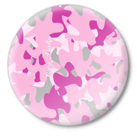 Значок с принтом Lil PEEP Cry baby в Белгороде,  металл | круглая форма, металлическая застежка в виде булавки | baby | cry | lil peep | lil peep cry baby | pink | камуфляж | розовый | розовый камуфляж