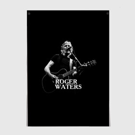 Постер с принтом Roger Waters, Pink Floyd в Белгороде, 100% бумага
 | бумага, плотность 150 мг. Матовая, но за счет высокого коэффициента гладкости имеет небольшой блеск и дает на свету блики, но в отличии от глянцевой бумаги не покрыта лаком | roger waters | джордж уотерс | композитор | певец | поэт