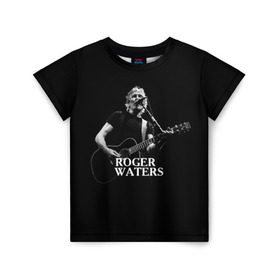 Детская футболка 3D с принтом Roger Waters, Pink Floyd в Белгороде, 100% гипоаллергенный полиэфир | прямой крой, круглый вырез горловины, длина до линии бедер, чуть спущенное плечо, ткань немного тянется | roger waters | джордж уотерс | композитор | певец | поэт
