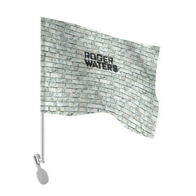 Флаг для автомобиля с принтом Roger Waters. The Wall в Белгороде, 100% полиэстер | Размер: 30*21 см | pink floyd | roger waters | джордж уотерс | композитор | певец | поэт