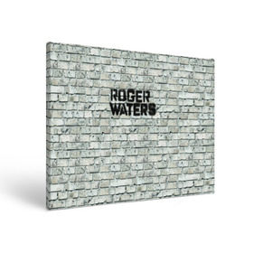 Холст прямоугольный с принтом Roger Waters. The Wall в Белгороде, 100% ПВХ |  | pink floyd | roger waters | джордж уотерс | композитор | певец | поэт