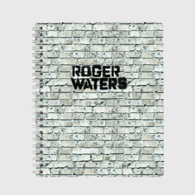 Тетрадь с принтом Roger Waters The Wall в Белгороде, 100% бумага | 48 листов, плотность листов — 60 г/м2, плотность картонной обложки — 250 г/м2. Листы скреплены сбоку удобной пружинной спиралью. Уголки страниц и обложки скругленные. Цвет линий — светло-серый
 | pink floyd | roger waters | джордж уотерс | композитор | певец | поэт