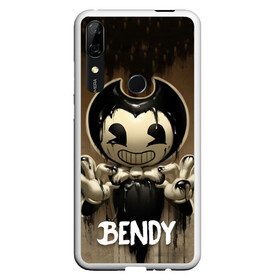 Чехол для Honor P Smart Z с принтом Bendy в Белгороде, Силикон | Область печати: задняя сторона чехла, без боковых панелей | bendy | bendy in the ink machine | cartoon | game | бенди | игра